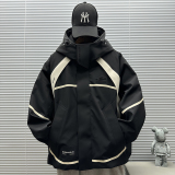 2025新标90白鸭绒户外潮牌短款连帽羽绒服男H903P445699，男装羽绒服，钱塘735