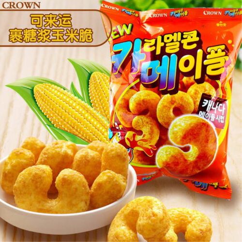 crown克丽安裹糖浆74g袋装玉米脆