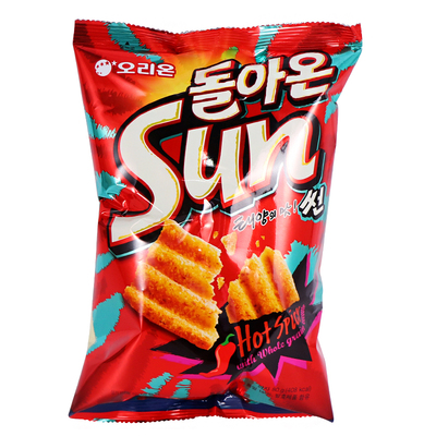 零食好丽友sun微辣玉米锅巴70g