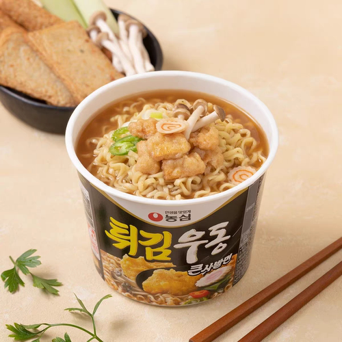 农心炸乌冬面大碗面111g桶装韩国进口海鲜味泡面速食简餐方便面