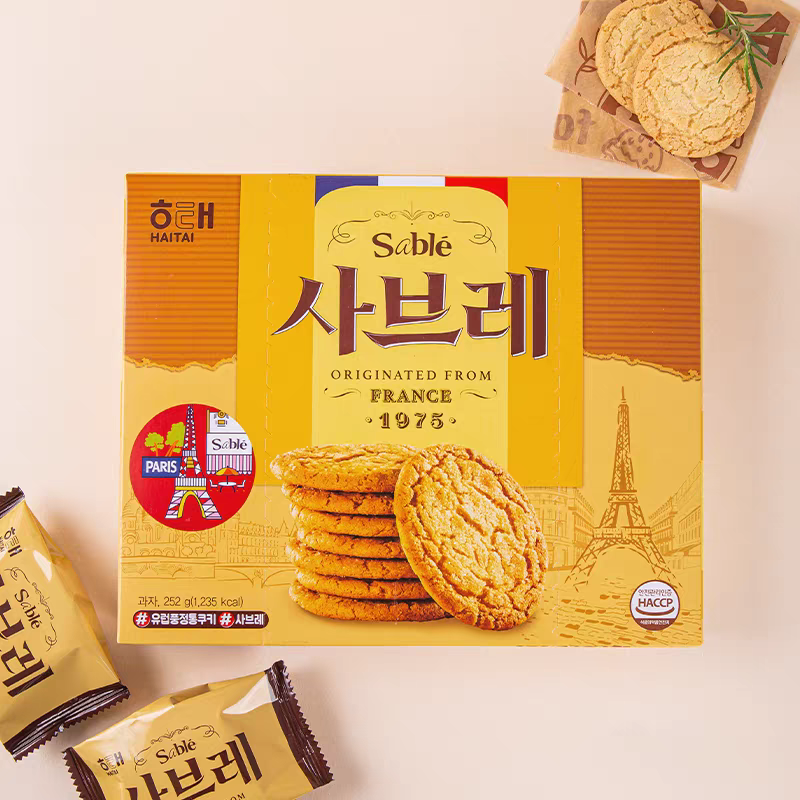 韩国进口食品 HAITAI海太甜酥饼干下午茶糕点点心怀旧休闲小零食