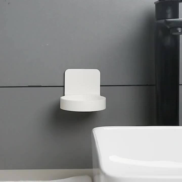 壁挂式圆形杯架置瓶架浴室洗漱杯乳液瓶架多功能厨房调料瓶收纳架