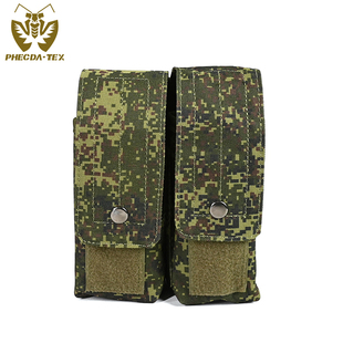 伊萬戰術600D牛津布MOLLE單聯兩聯三聯7.62MM雙層戰術彈夾收納包