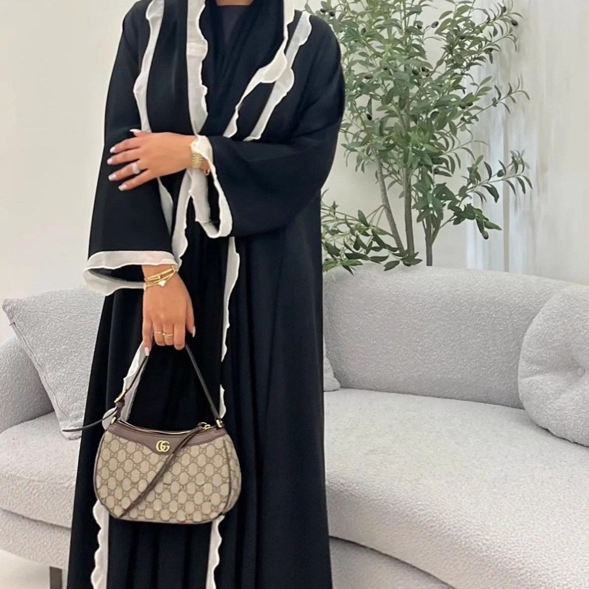 旅游纱巾套装开衫两件套花边优雅奢华宽松舒适度假旅游long dress