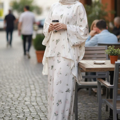 2026非洲大码宽松加大印花连衣裙套装喇叭袖碎花lose long dress