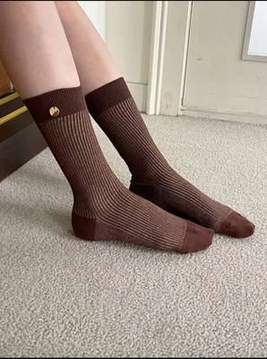 韩国东大门ins风亮丝线袜女夏季薄款中筒袜日系透气显瘦百搭