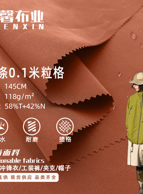锦涤0.1格面料防泼水
