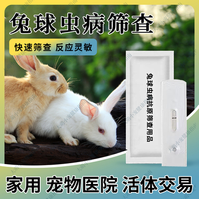 兔球虫病病抗原快速检测卡异宠健康检测仓鼠蝾螈宠物快速检测试纸
