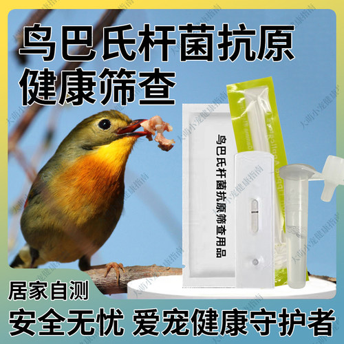 鸟巴氏杆菌抗原快速检测卡异宠宠物鸟类鹦鹉鸽子鹰自测自检检测