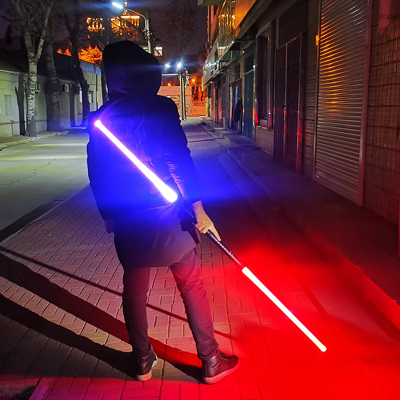 光剑剑鞘变身绝地武士星球大战原力自动伸缩黑科技玩具氛围灯打光