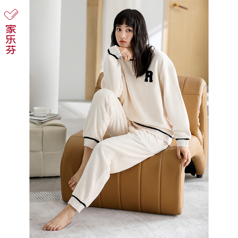 家乐芬女士法兰绒冬季睡衣