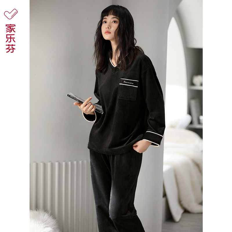 睡衣女士秋冬季冬款海岛绒法兰绒加厚加绒珊瑚绒家居服休闲可外穿,女士内衣/男士内衣/家居服,睡衣/家居服套装,淘宝优惠券,粉丝福利购,淘宝优惠卷