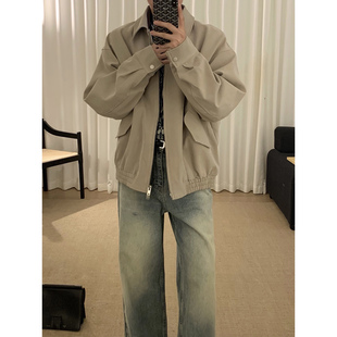 阿茶与阿古【英伦腔调】哈灵顿夹克男秋季新款cleanfit休闲外套