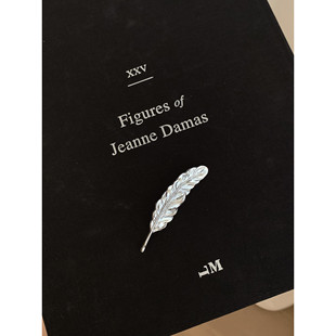 阿茶与阿古复古精致羽毛胸针男士高级感别针外套领针