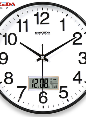 静音挂钟时尚挂表卧室客厅办公现代时钟表简约创意石英钟表电子钟