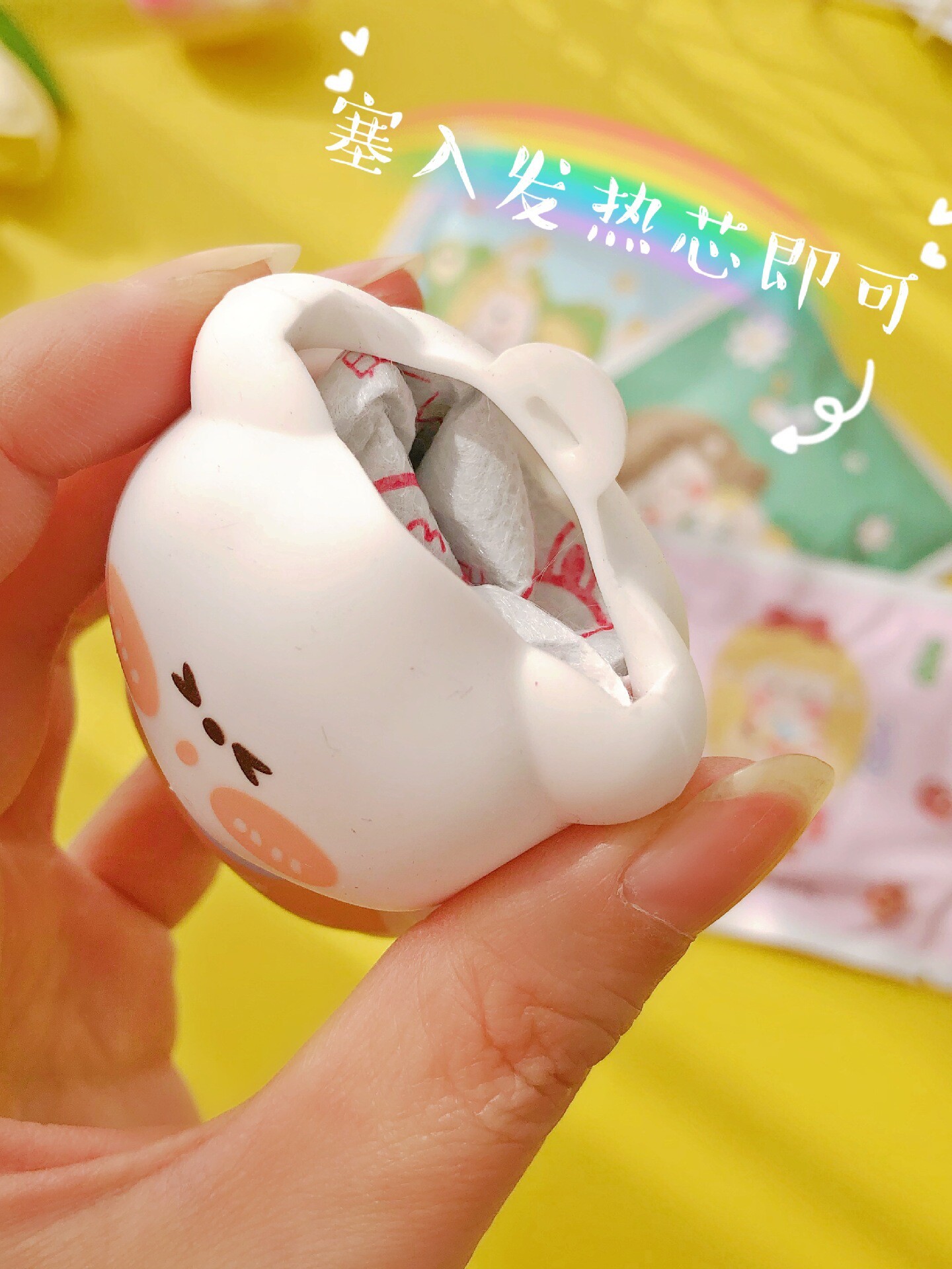 겨울 실리콘 새로운 귀여운 손 따뜻하게 휴대용 미니 자체 가열 손 따뜻하게 계란 교체 코어 베이비 워머