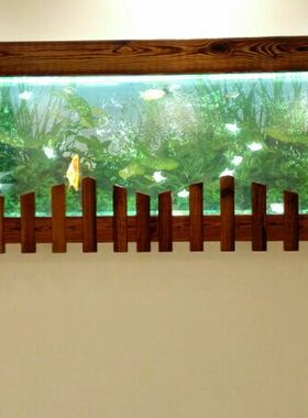 炭化木水族箱挂壁式生态鱼缸厂销