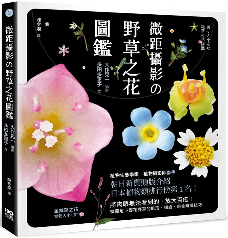 预订台版 微距摄影の野草之花图鉴 放大百倍微观足下野花野草的肌理