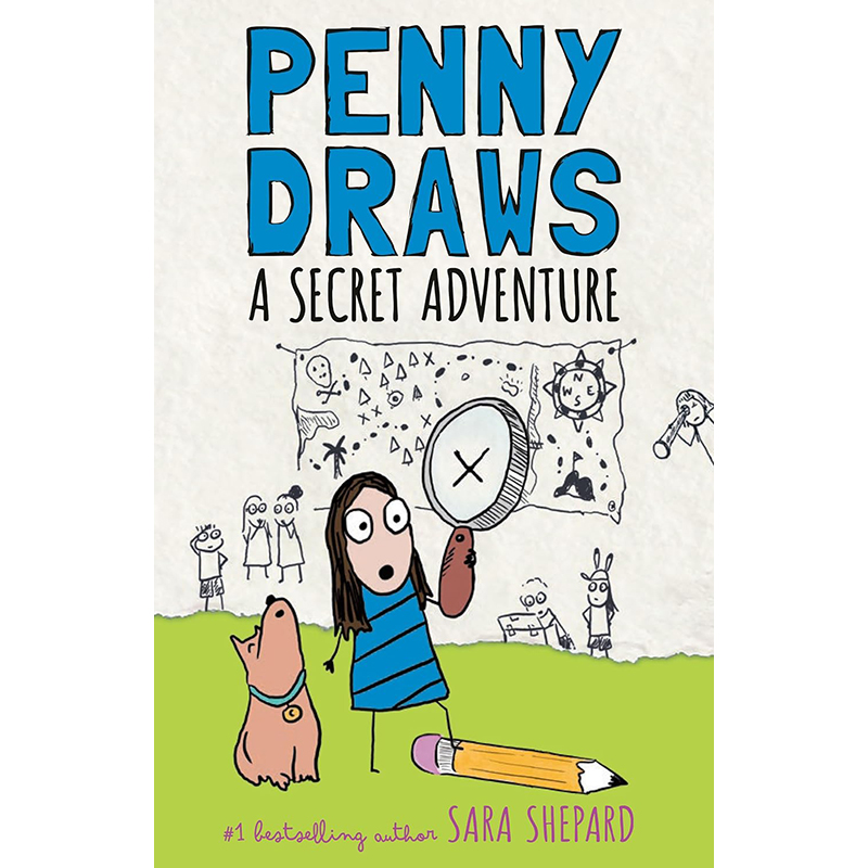 【预售】英文原版 Penny Draws a Secret Adventure 佩妮画了一个秘密冒险 Sara Shepard 讲述了一个女孩用涂鸦来应对焦虑的故事 书籍/杂志/报纸 儿童读物原版书 原图主图