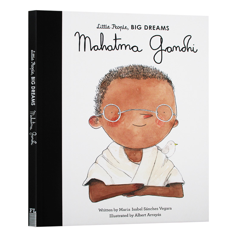 【现货】英文原版 Mahatma Gandhi小人物大梦想系列男孩篇甘地儿童艺术启蒙名人科普儿童英语绘本书籍