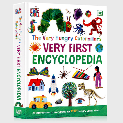 【现货】英文原版TheVeryHungryCaterpillar'SVeryFirstEncyclopedia饥饿的毛毛虫的*一本百科全书DK儿童科普绘本书籍