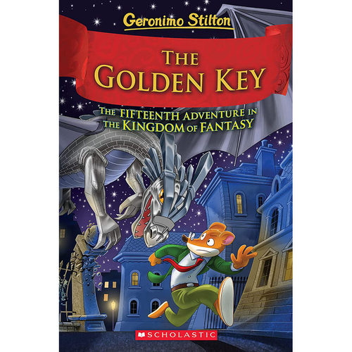 【现货】英文原版 The Golden Key 金钥匙 Scholastic Geronimo Stilton 睡前读物奇幻冒险故事插画绘本儿童书籍