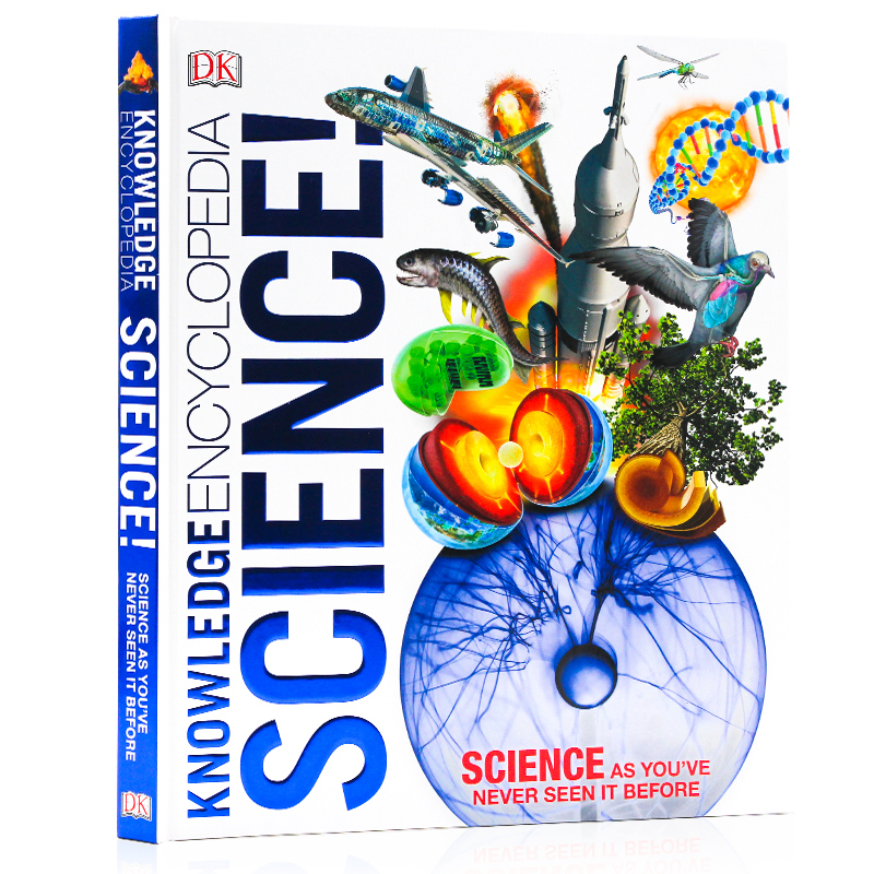 【现货】英文原版 DK Knowledge Encyclopedia Science DK知识百科全书科学 精美插图科学知识图解百科自然科普书籍