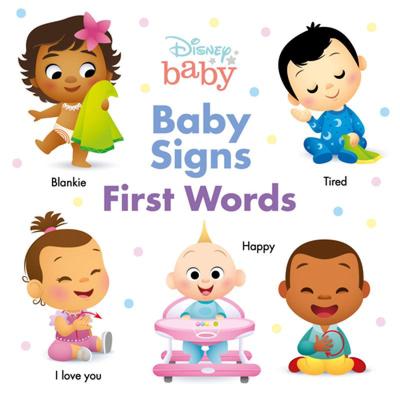 【预售】英文原版 迪士尼宝宝Disney Baby Baby Signs 手势 一个单词 0-3岁低幼儿早教启蒙英语绘本宝宝撕不烂纸板书儿童绘本书籍