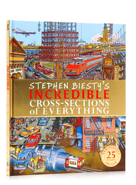 【现货】英文原版 DK 不可思议的大剖面万物 25周年 Stephen Biesty's Incredible Cross Sections of Everything 儿童科普百科书