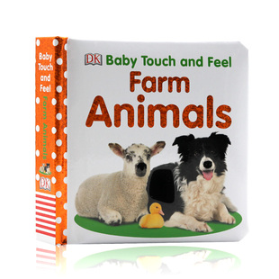 【现货】英文原版 DK Baby Touch and Feel Farm Animals农场动物 幼儿英语启蒙触摸纸板书亲子共读儿童书籍
