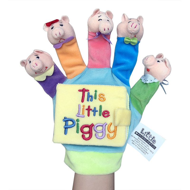 this little piggy小猪猪 吴敏兰推荐童谣儿歌手偶布书手套纸板书亲子