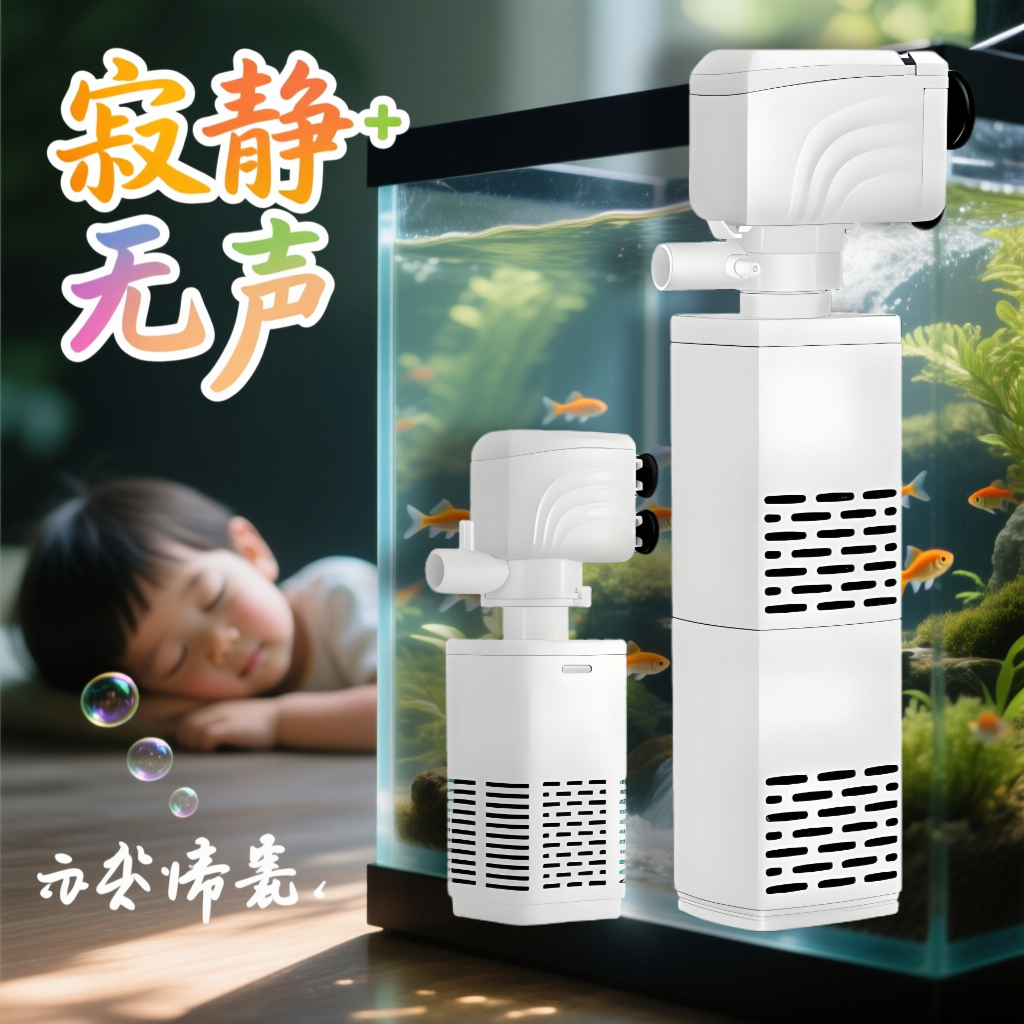 鱼缸循环过滤制氧一体机