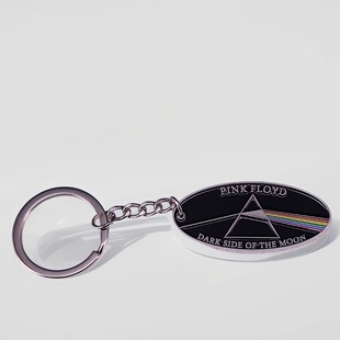 Pink Floyd摇滚乐队平克弗洛伊德钥匙链金属挂件钥匙扣月之暗面