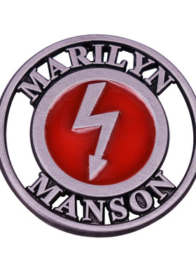 工业摇滚 Marilyn Manson 玛丽莲曼森金属徽章胸针配饰