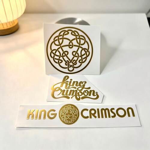 【3张】King Crimson 绯红之王周边金属贴纸手机吉他克里姆森国王