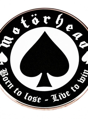 Motorhead摩托党胸针生来注定要失败活着注定要胜利别针徽章