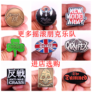 欧美摇滚乐队胸针朋克音乐胸针礼物合金徽章配饰品Oasis英伦