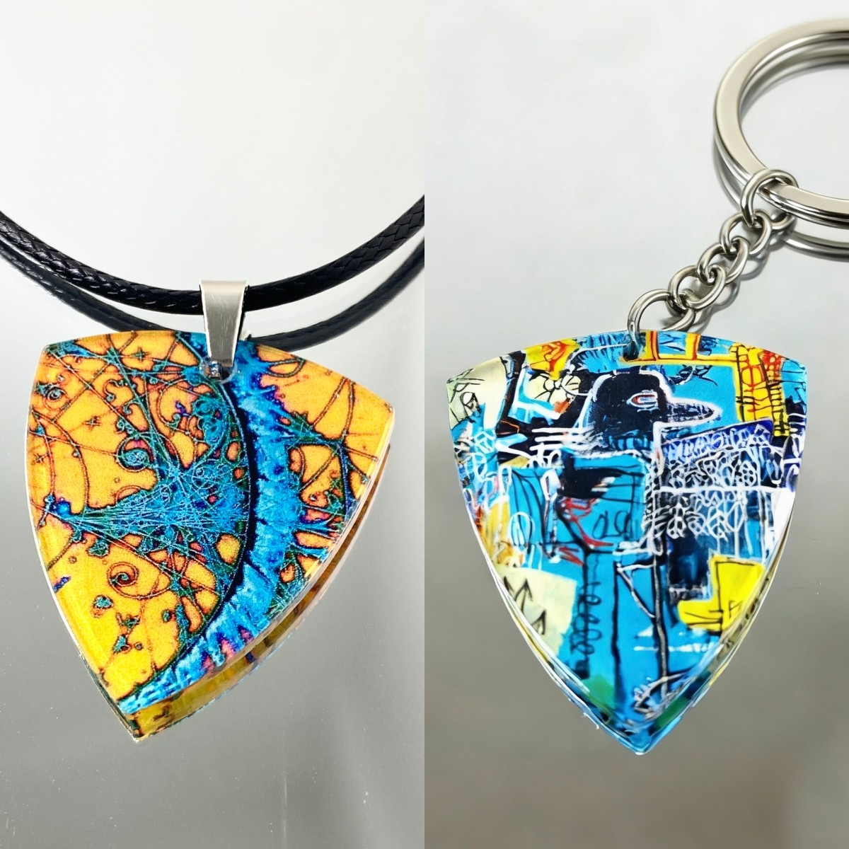 The Strokes敲击乐队周边吉他拨片项链配饰专辑唱片封面徽章挂饰