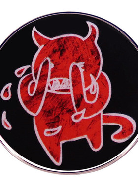 Radiohead电台司令胸针摇滚乐队哭泣的恶魔别针胸章金属合金徽章