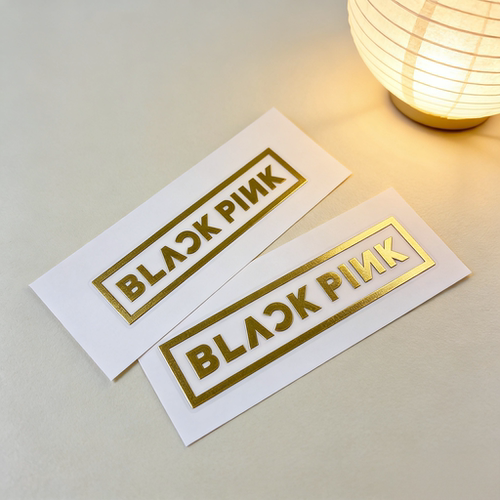 【2张】Blackpink周边金属贴纸金色Blink应援手机壳电脑平板装饰