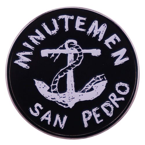Minutemen SAN PEDRO 复古后朋克乐队金属徽章胸针配饰 Pins