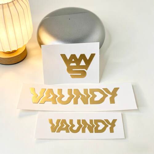 【3张】Vaundy 周边金属贴纸金色日本歌手应援手机壳电脑平板吉他