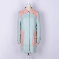 Mùa đông 2018 mới của phụ nữ thời trang phiên bản Hàn Quốc của chiếc áo len dài tay hoang dã tự phối dài tay AC264 - Trung bình và dài Coat áo parka nữ