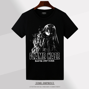 2025新款灼眼的夏娜 T恤游戏定制衣服二次元cos服宅胖子痛衣大码