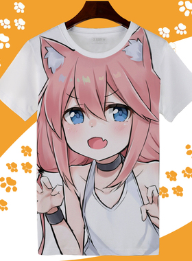 猫宫t恤短袖日向hinata青少年学生装男女速干薄款打底衫来图定制