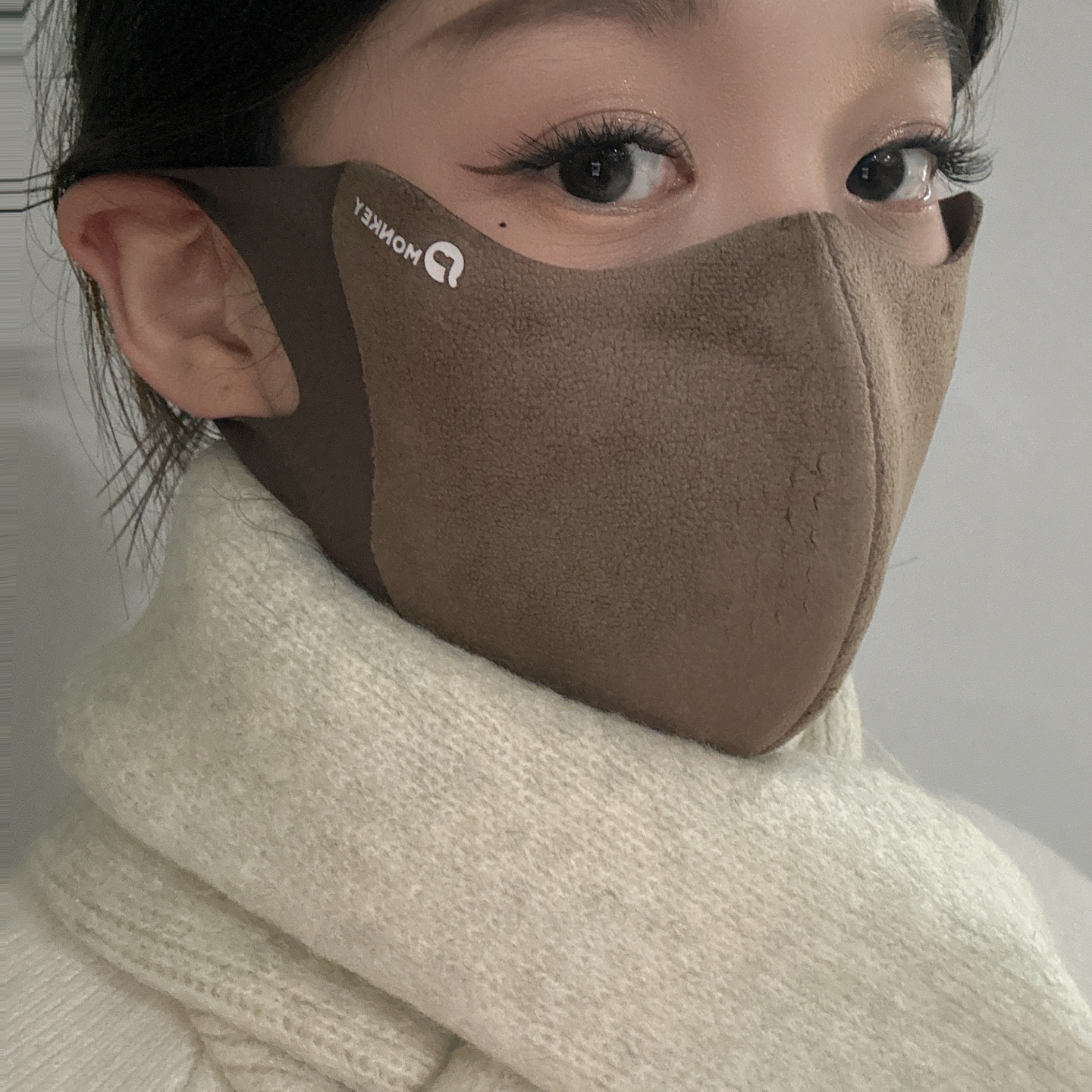 保暖防晒面罩女秋冬防风显瘦修饰小脸型可水洗护耳口罩骑电动车用