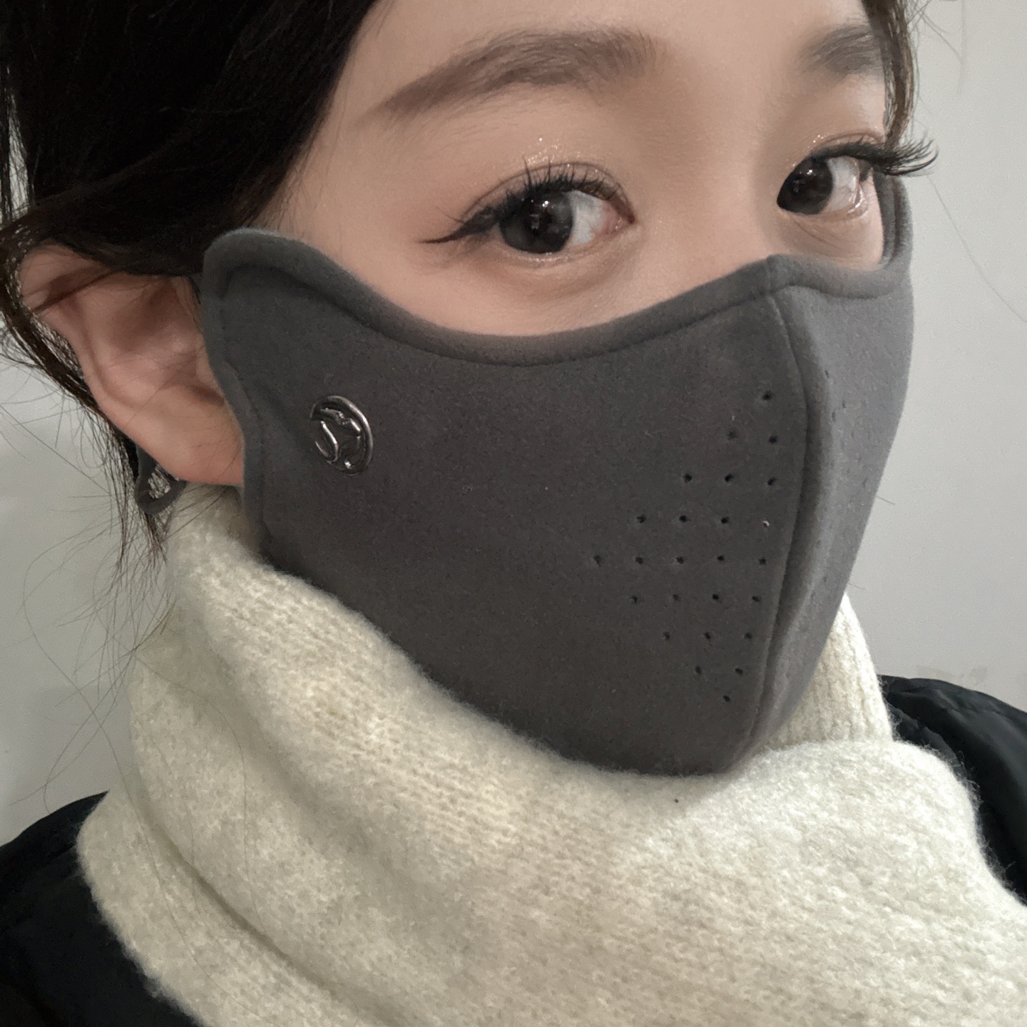 保暖口罩冬季女式高颜值东北骑行百搭滑雪防风防寒透气防晒面罩男