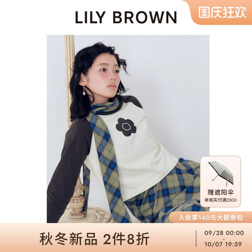 LILYBROWN露腰圆领长袖T恤