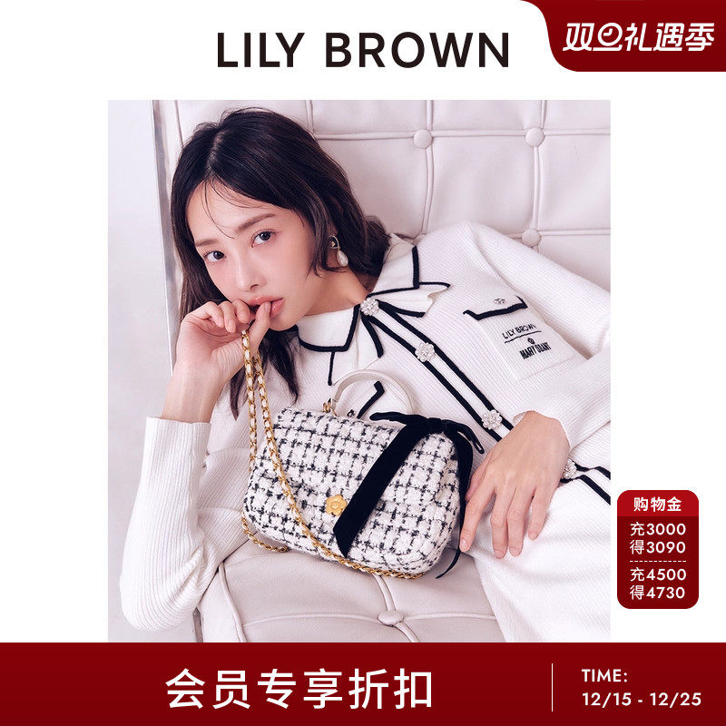 LILYBROWN链条斜挎单肩包