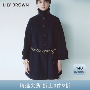 LILY 毛呢大衣LWFC234251 BROWN秋冬款 百搭气质羊毛中长款
